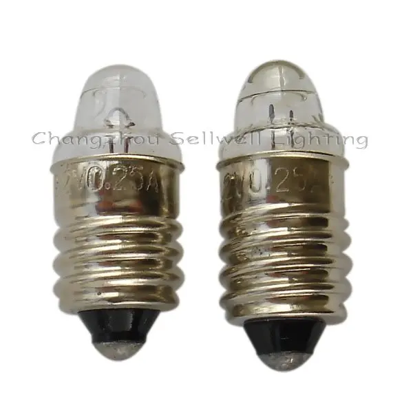 Миниатюрные лампы освещения E10x22 2 v 0.25a 10 шт A033|miniature bulb|pcs |
