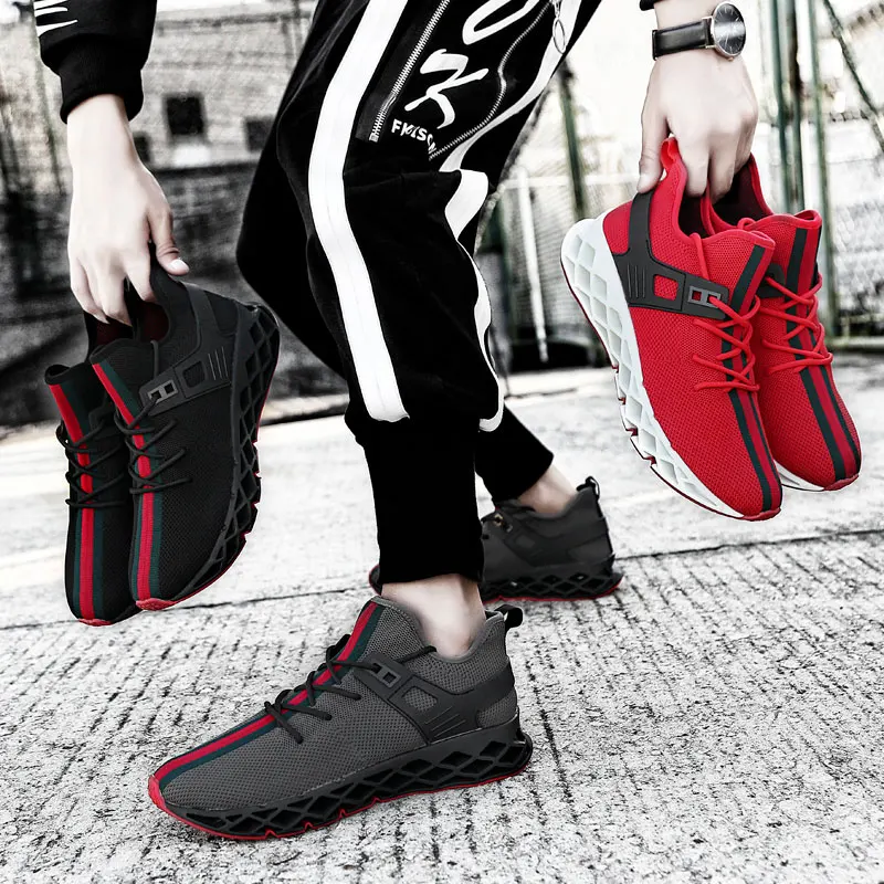 SUROM мужские кроссовки дышащие амортизирующие уличные спортивные беговые