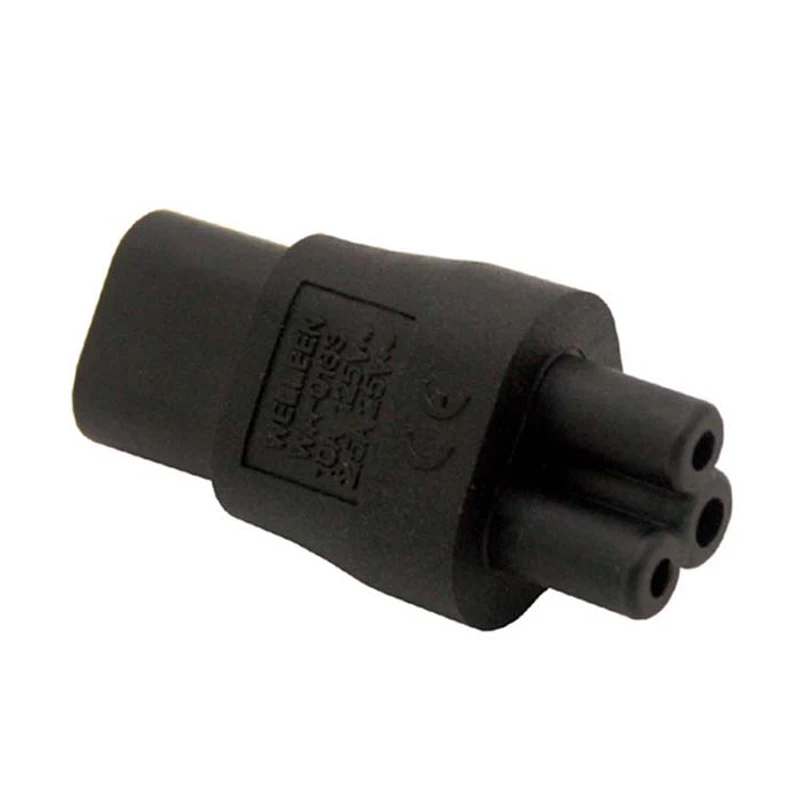 Адаптер питания IEC 3Pin мама к 2Pin папа 320 C6 C8 C7 C5 2 контактный Женский адаптер