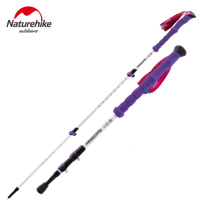 NatureHike 3 шарнира Сверхлегкий складной телескопические палки портативный