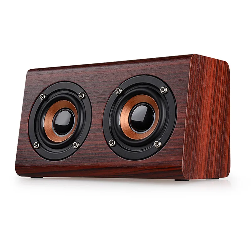 LEORY W7 Беспроводной bluetooth Динамик Портативный Ретро Вуд двойной громко 1500 mAh