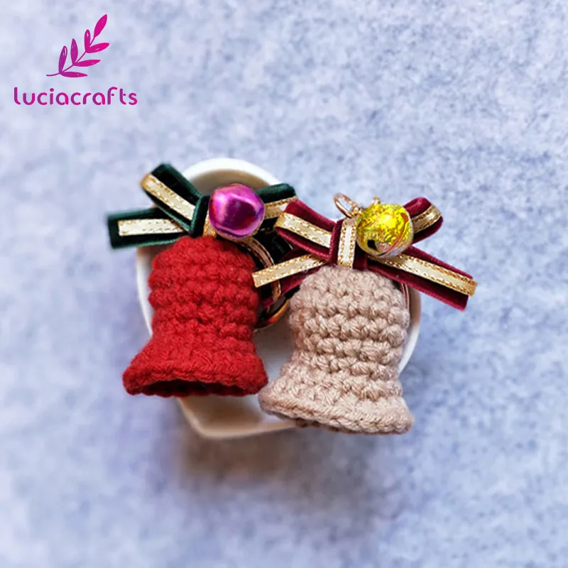 Lucia crafts 144 шт 8 мм рождественские разноцветные свободные бусины маленькие колокольчики рождественские украшения подарок H0108