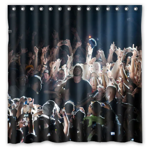 Индивидуальные Водонепроницаемый Ванная комната Foo бойцов занавески для душа