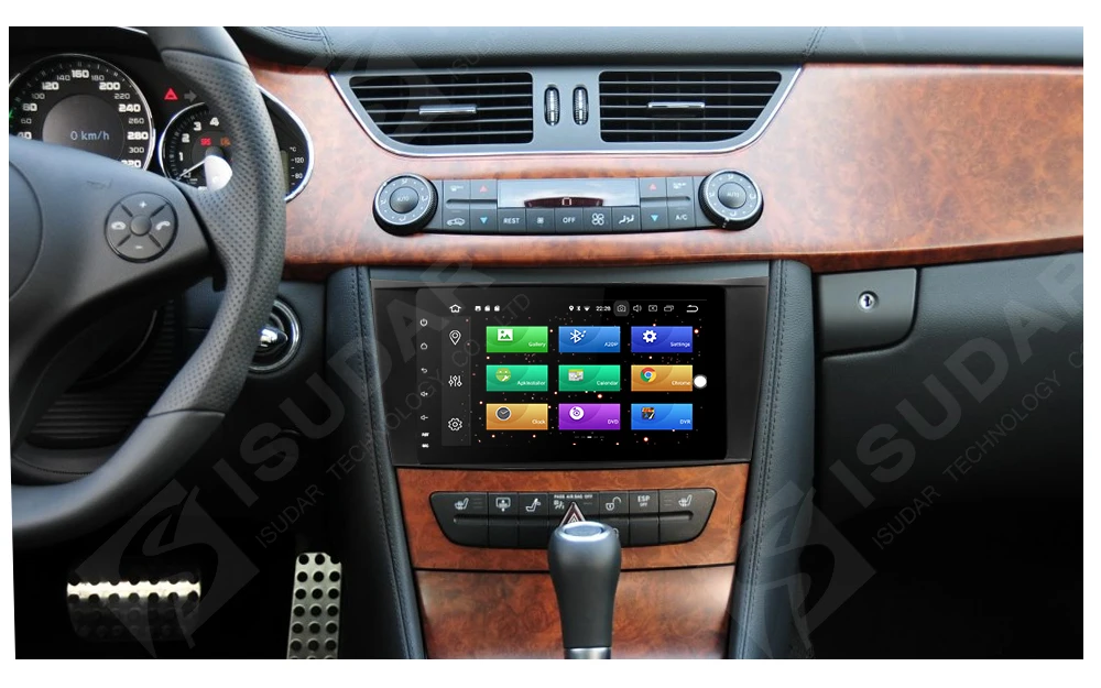 Isudar Автомобильный мультимедийный плеер dvd automotivo Android 8,0 для Mercedes Benz/W211/E200/E220/E300 GPS радио Bluetooth USB DVR dab