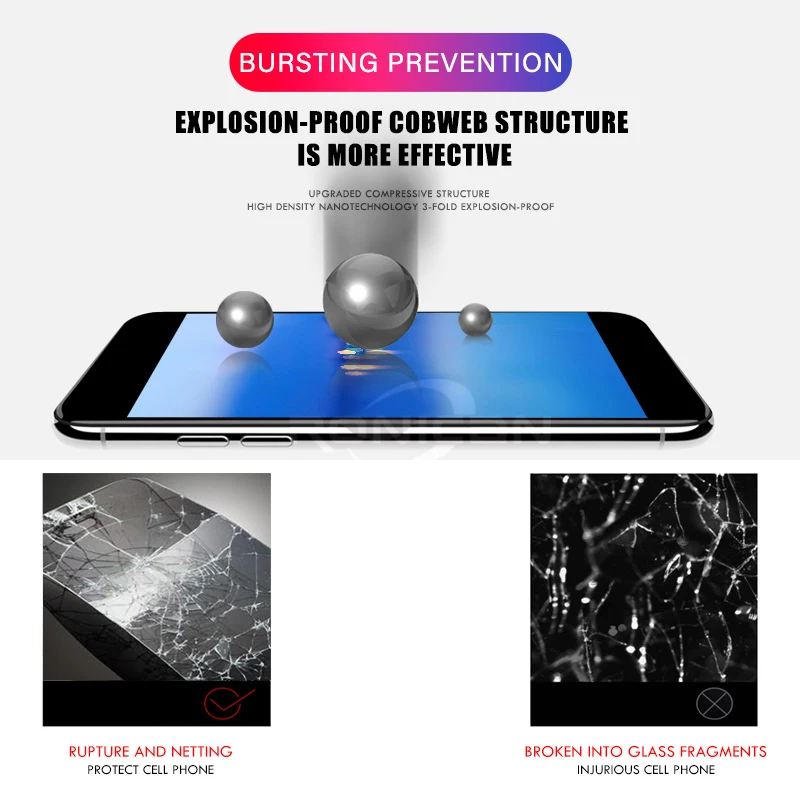 Закаленное стекло с полным покрытием для Samsung Galaxy A3 A5 A7 0 28 мм Защитная пленка