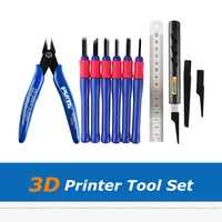 1set cnc fdm 3d printer parts repair knife tool kit set 3d printed model deburring clean up tools for prusa i3 cr10 3d printers