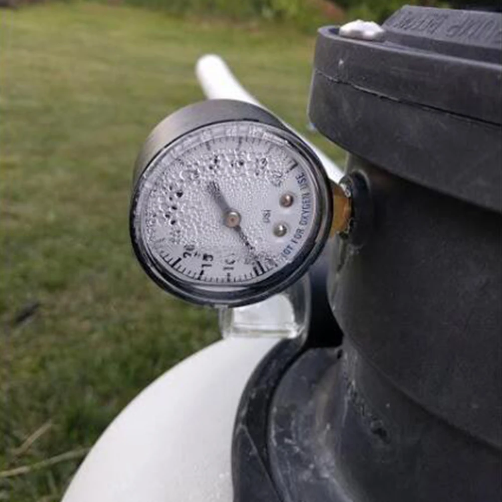 Бассейн спа фильтр насос для водяной скважины Манометр с 0-60 PSI и нижним креплением 1/4-дюймовая Трубная резьба Вакуумный датчик барометр