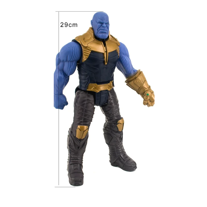 Дисней Marvel игрушки 30 см Мстители Бесконечность войны супер герой Капитан Америка Железный человек танос Халк ПВХ фигурка куклы игрушка подарок