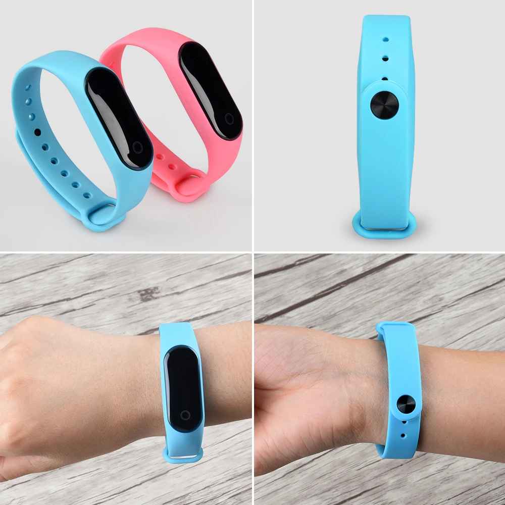 Сменный цветной ремешок для браслета Xiaomi Mi Band 2 силиконовый аксессуар смарт 2|mi band