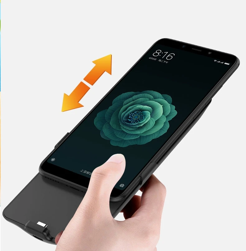 6800 мАч Внешний Аккумулятор Чехол для Xiaomi 6X внешний аккумулятор запасное зарядное