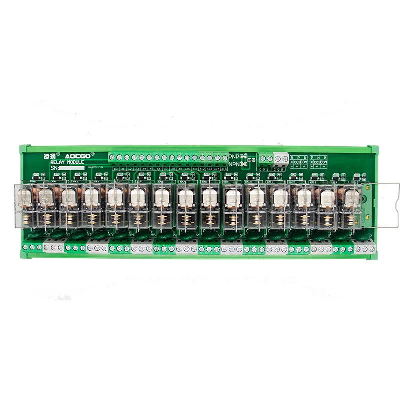 16 каналов 1 SPDT DIN рейка OMRON G2R 12 В модуль реле интерфейса DC/AC|omron g2r|interface relaydin mounting rail |