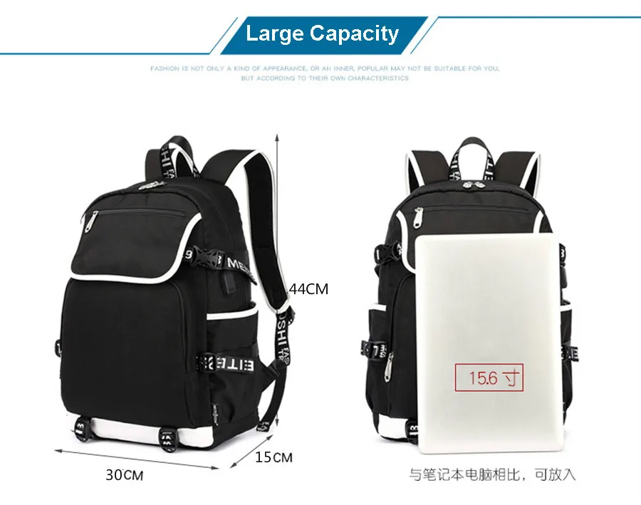 Игра престолов модный рюкзак для ноутбука зарядка через usb Компьютерные рюкзаки