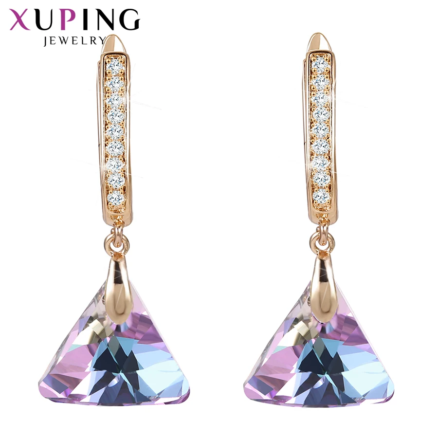 Xuping длинные Винтажные серьги с кристаллами от Swarovski Европейский стиль ювелирные изделия подарок на год для женщин девочек S185-20539
