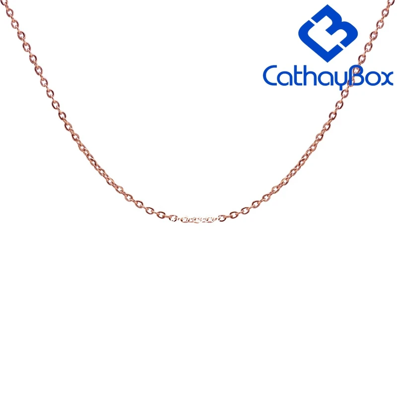 Rose Gold 10 шт./лот 2,0 мм Серебряный тон золотой тон Черный тон розовое золото Тон Нержавеющая Сталь Звено Якорной цепочки ожерелье для мужчин и женщин - Окраска металла: Rose Gold