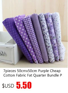 7pcs Red Cotton Patchwork Fabric Bundle For DIY Sewing Textiles Tilda Doll Cloth Quilting Tissue 50cmx50cm