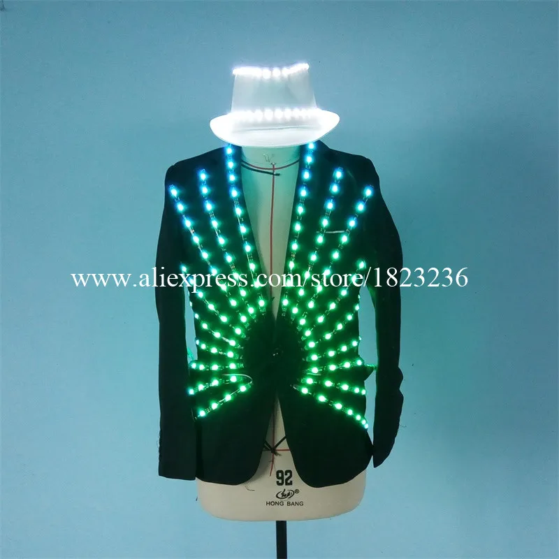 Женский костюм для бальной комнаты светодиодная подсветка Одежда танцев диджея