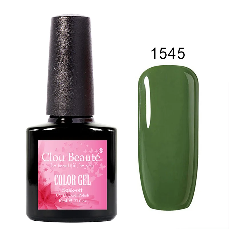 1545 Clou Beaute УФ гель лак для ногтей 10 мл Неоновый Цвет Гель-лак для ногтей впитывающий Гель-лак vernis полуперманентный uv 1579 - Цвет: 1545