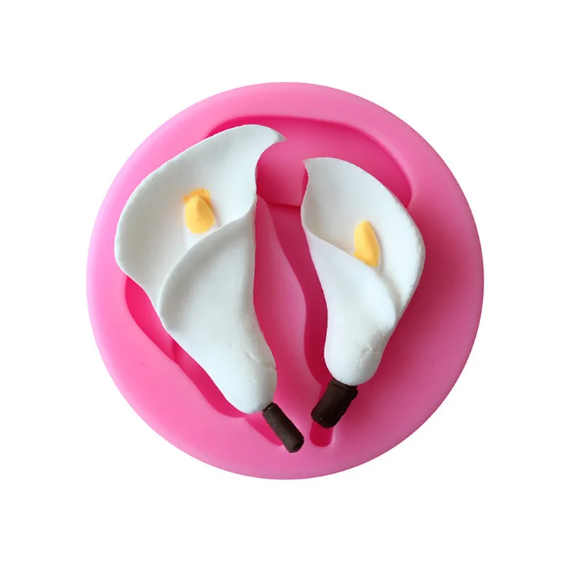 Форма цветка лилии силиконовая форма помадка формы для шоколадного торта