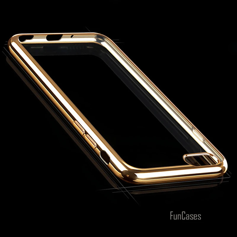 Роскошный мягкий силиконовый чехол для iPhone 5 5S 5C SE 6 S 7 Plus позолоченная Гибкая