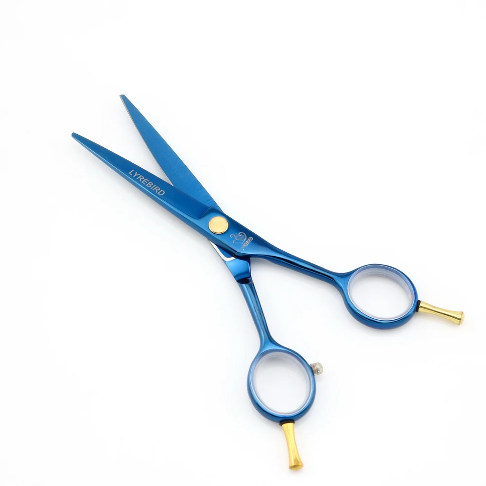Hair scissors 5.5 INCH Left hand and Right Japan Black Blue Golden Rainbow Suit optional Lyrebird NEW | Красота и здоровье