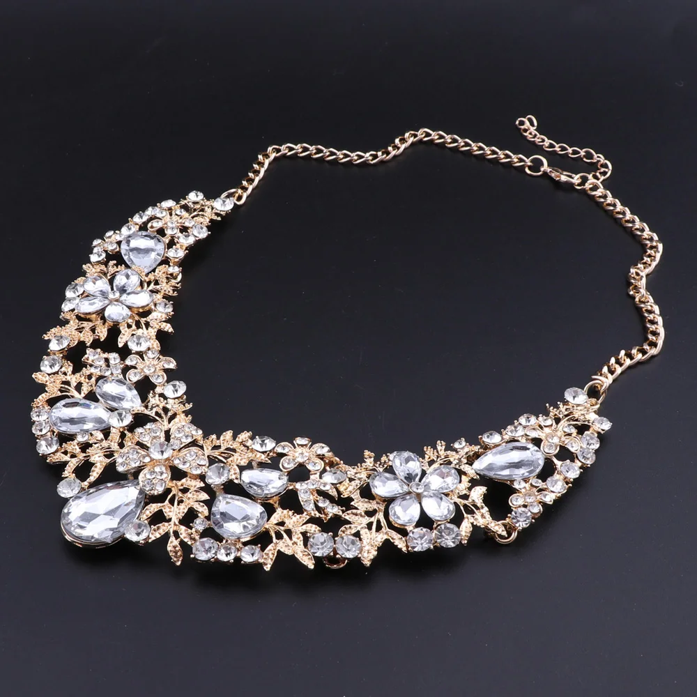 Модные наборы свадебных ювелирных изделий в форме цветка очаровательный