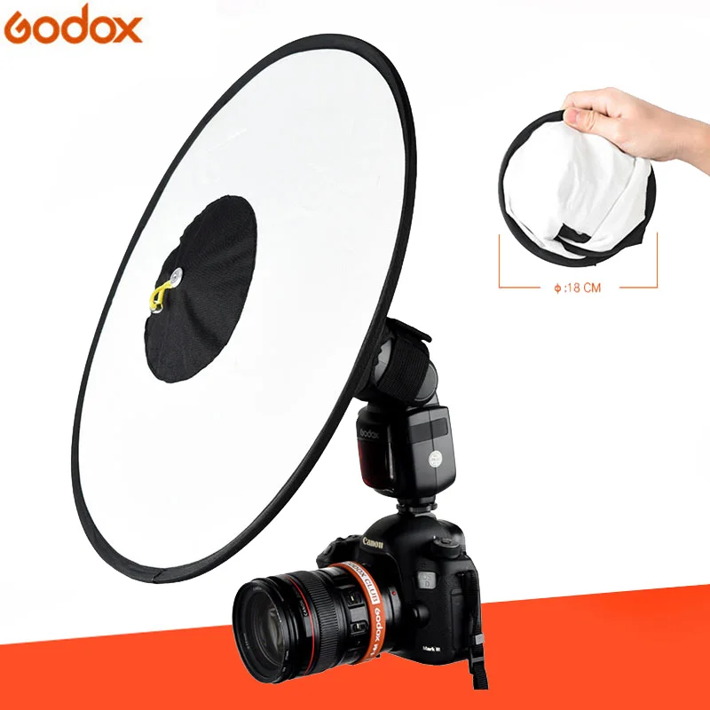 Godox RS18 Conical Flash SoftBox Portable Foldable Circular Soft Box Soft Diffuser For Most Camera Flash/Speedlite/AD200/AD600