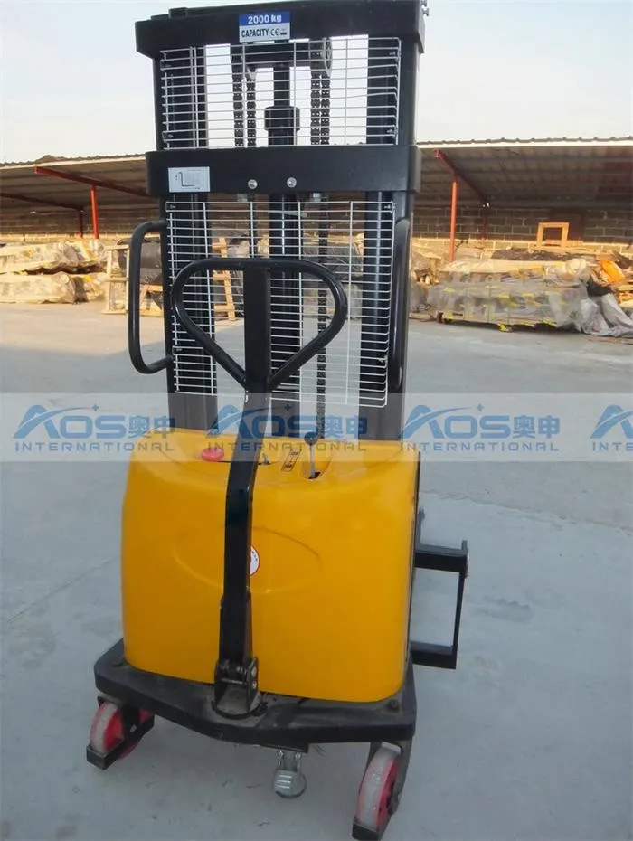 1500 кг портативный гидравлический полуэлектрический штабелер поддонов 2 м|stacker