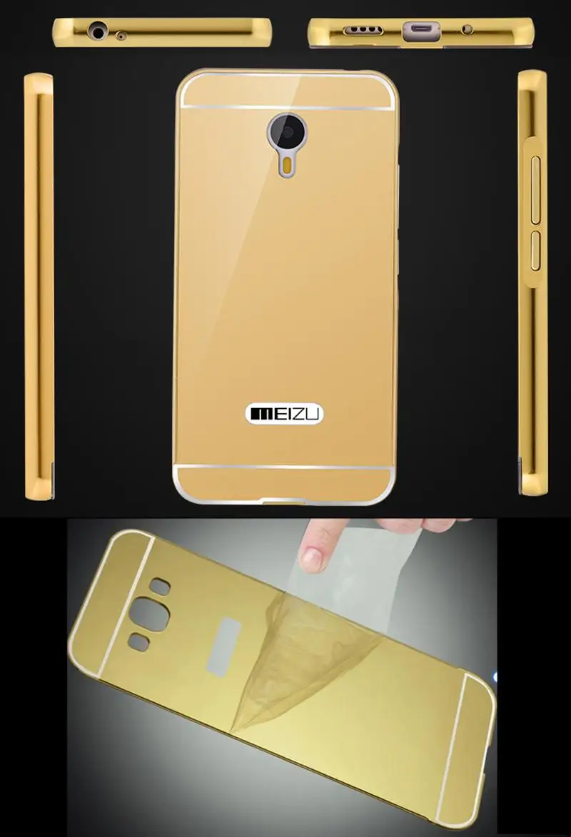 Роскошный металлический алюминий для Meizu M2 Примечание meilan Note2 Чехол Съемный +