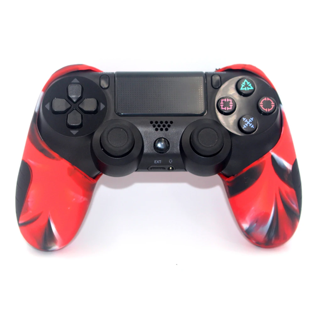 Противоскользящий силиконовый чехол JIELI кожаный для контроллера Sony PlayStation Dualshock 4