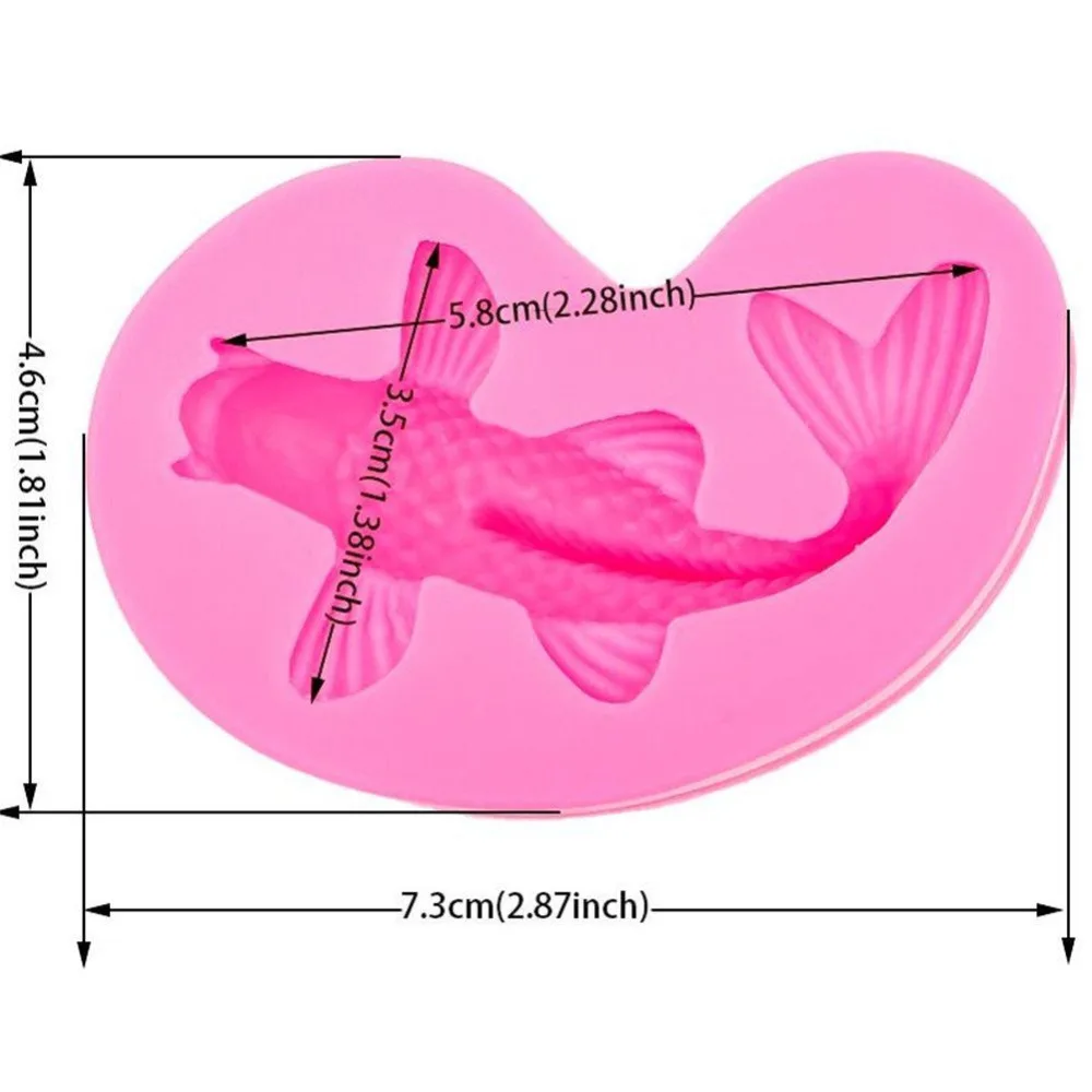 

3D Goldfish Shape Fish Silicone Cake Decoration silicone cake mold mold,Biscuit Fondant Chocolate Mold Jelly Candy Cookie Mould