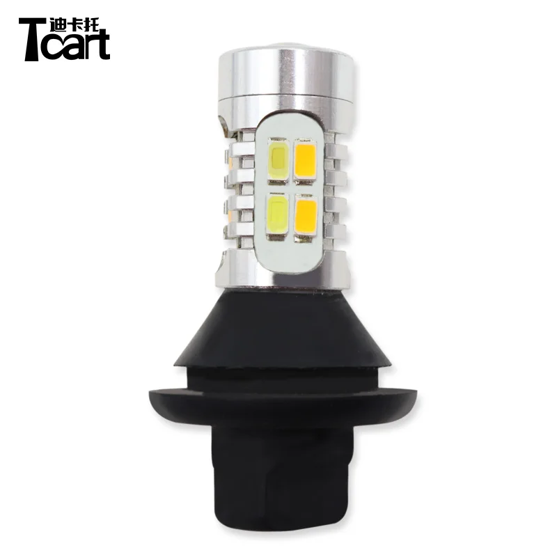 Tcart 1 шт. только для замены золотого цвета СВЕТОДИОДНЫЙ DRL дневные ходовые огни и Передние поворотники все в одном