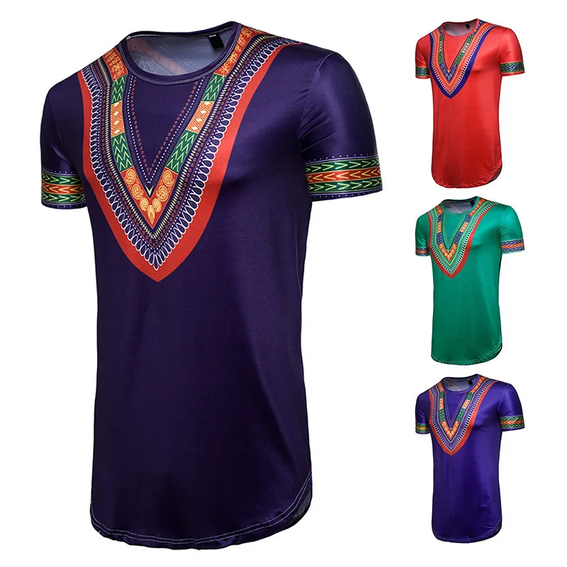 Women African Clothing Time-limited Cotton Polyester 2018 Hot Pin National Great Joy Dress Totem Print T-shirts | Тематическая
