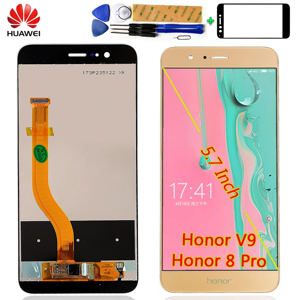 Huawei 5 7 дюймов ЖК дисплей для huawei honor 8 pro/huawei V9 2560*1440 кодирующий преобразователь