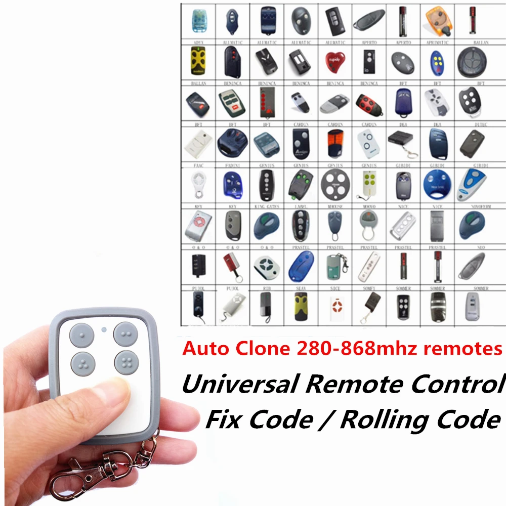 Compatible PUJOL TWIN VARIO ATTENZIONE DUPLICABILI Remote Control Universal Command RF Wireless Key Chain | Электроника