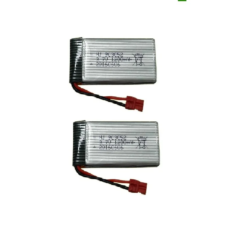 Ewellsell 2 шт. 3 7 V 1200mAh литий-полимерный аккумулятор для X5HC X5HW 4G RC Quadcopter запасные части
