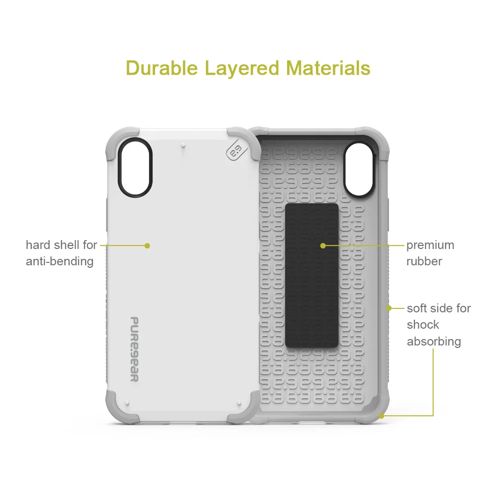 Puregear оригинальный открытый защитные противоударный чехол Shell для iPhone X с