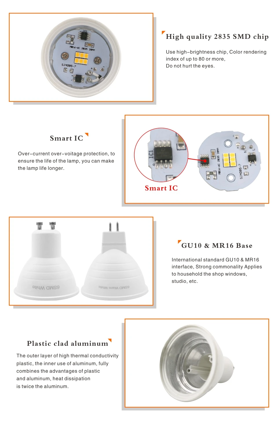 LATTUSO 10 шт. светодиодный свет с лампочкой MR16 GU10 6 W AC 220 V COB Чип угол луча 24 120 градусов светодиодный прожектор для настольной лампы