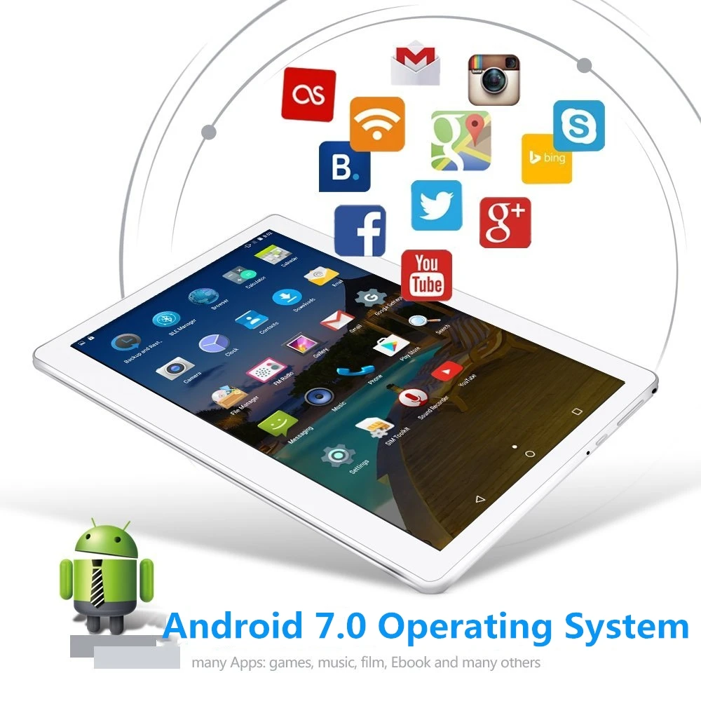 SANNUO 3g позвоните в офис планшет двойной карточки 10 1 дюймов 2 + 32 ГБ Wi Fi Bluetooth gps Офис