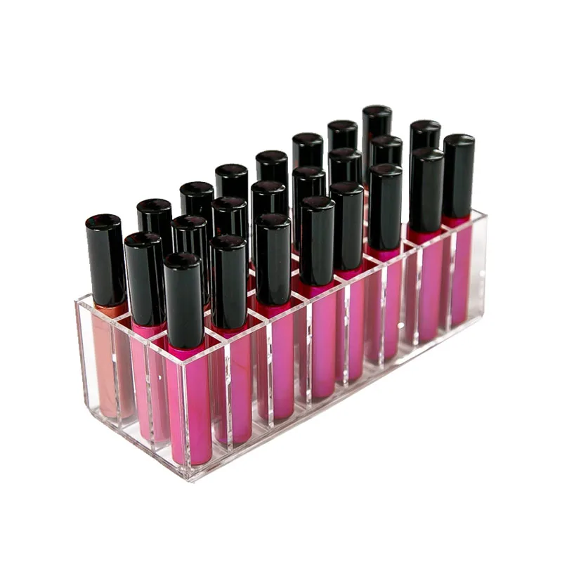 Новый акриловый Органайзер с 24 отделениями держатель для инструментов макияжа