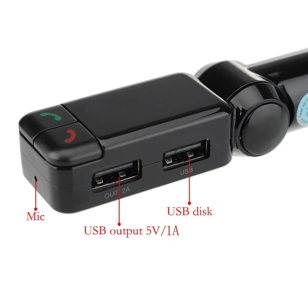 VicTsing FM Transmitter Bluetooth Car Kit with Dual USB Charger Hands-Free Calling Wireless In-Car MP3 Player | Автомобили и