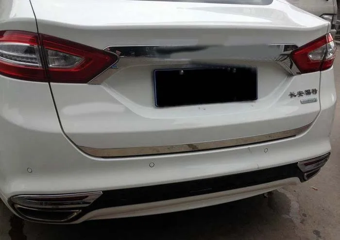 Отделка крышки багажника из нержавеющей стали для 2013 2014 2015 ford fusion | Автомобили и