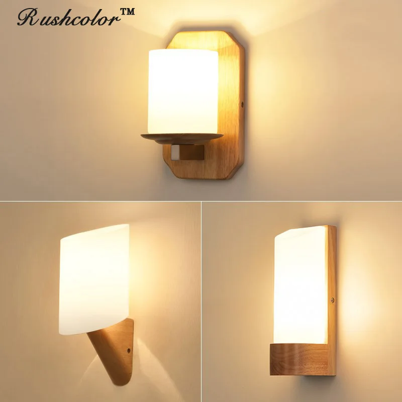 Modren LED стеклянный абажур настенные светильники для спальни гостиной кабинета