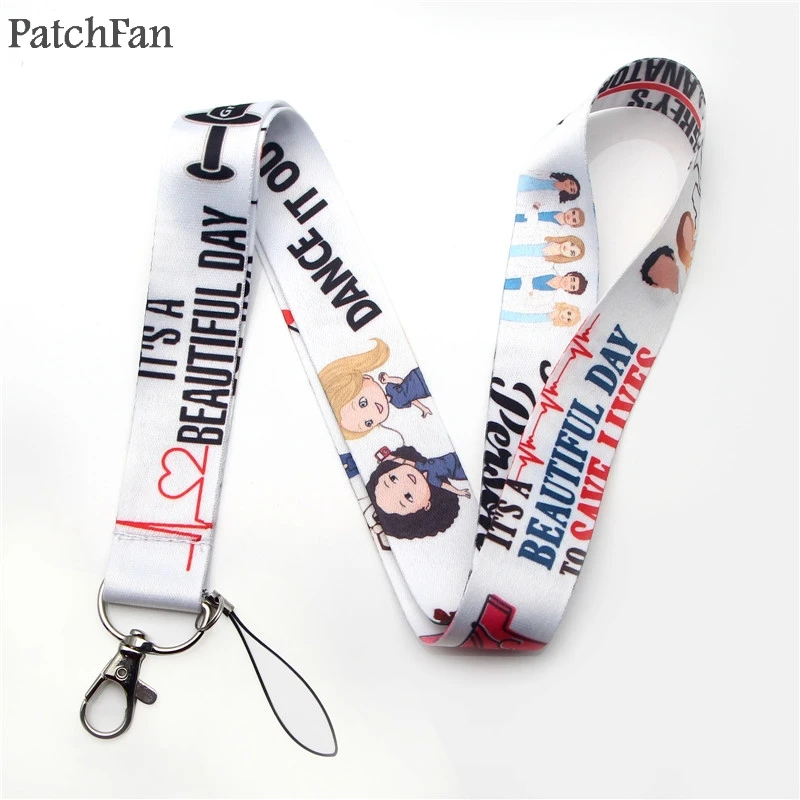 Patchfan ТВ шоу серая Анатомия брелок ремешок тесьма лента шейный ремень para id значок держатель телефона ожерелье A1568