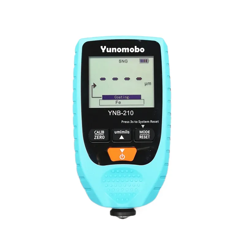 Yunombo YNB-210, цифровой измеритель толщины покрытия с подсветкой, измеритель толщины краски автомобиля, измеритель толщины с английским и русским руководством