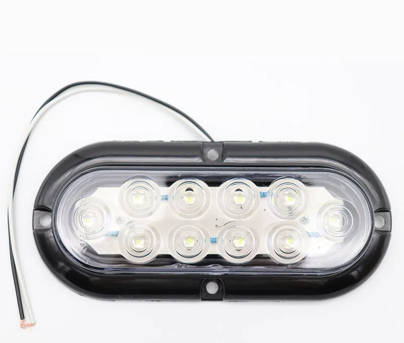12V Универсальный 10led белый/янтарный/красный прицеп грузовик задний фонарь прицепа хвост светодиодный фонарь заднего хода стоп лампа трактор пикап
