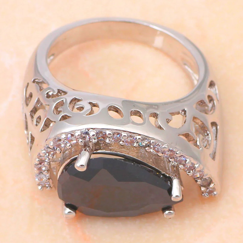 Серьги и кольцо из никеля свинца серебристого цвета #8 #9 25|necklac|necklace strassnecklace kitty |