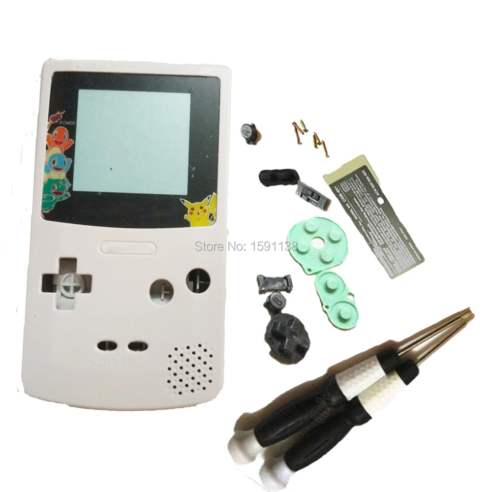 Абсолютно Новый чехол белого цвета подходит для GBO DMG GameboyColor Shell Boy Housing w черный
