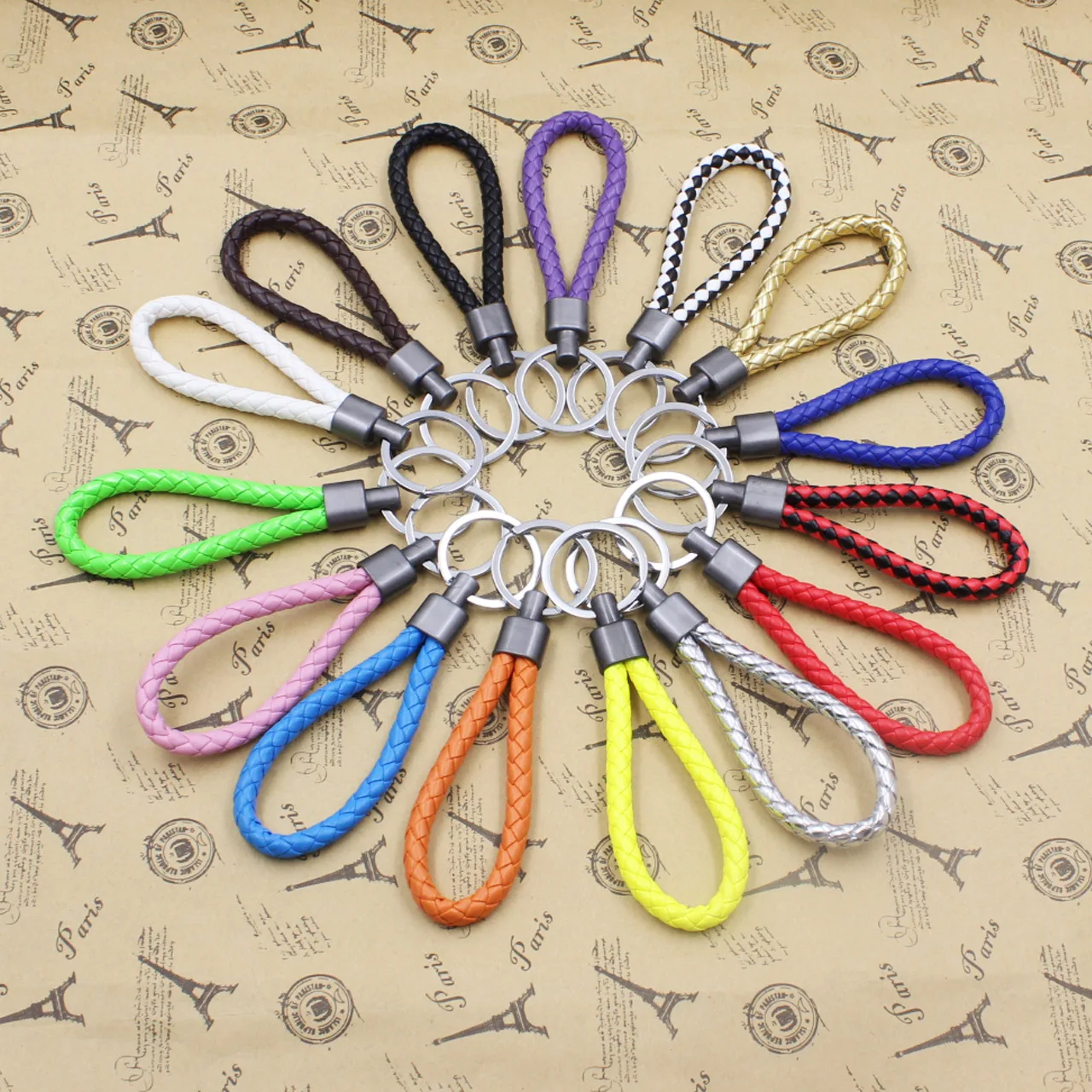 Новые 16 видов цветов плетеные кольца из искусственной кожи одиночные подходят