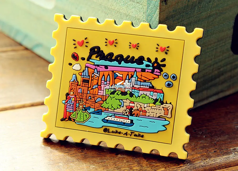 Чешская Прага туристический сувенир резиновая фотография|decorative fridge magnets|fridge