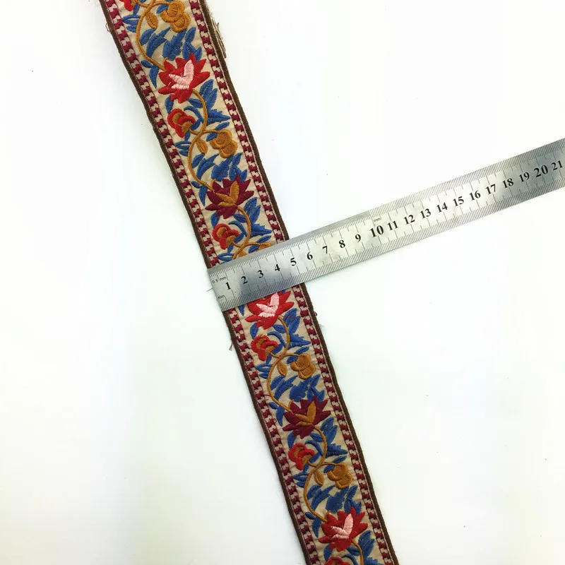 FFLACELL 1 ярд национальная вышитая тесьма сделай сам ручная швейная лента ковер